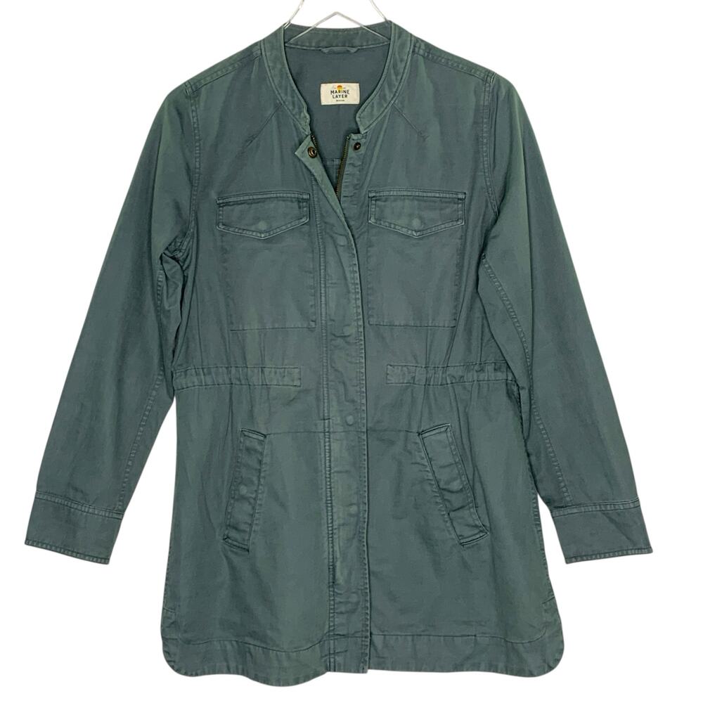 Marine Layer Olive Green Lightweight Utility Jacket